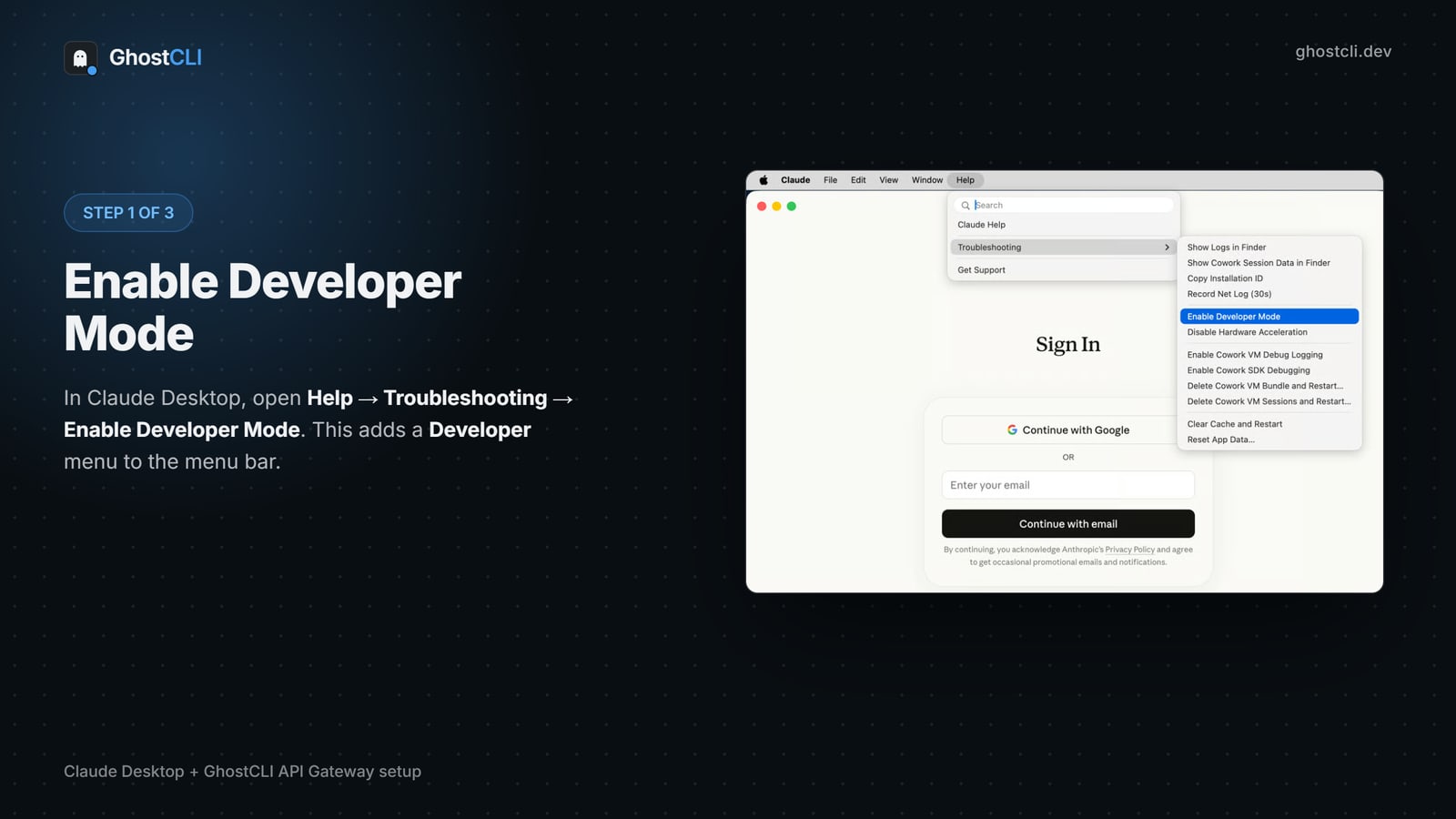 Enable developer mode